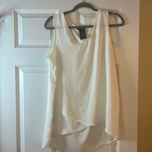 White size medium v neck tank